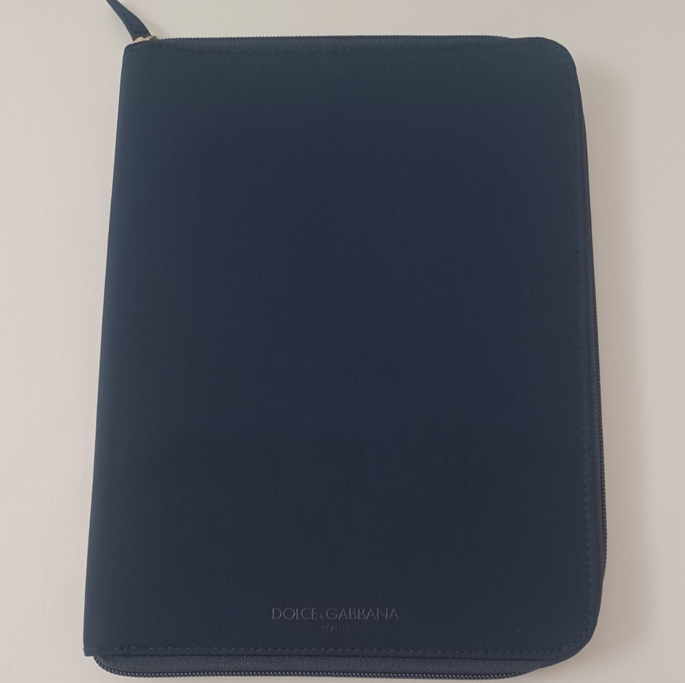 Dolce & Gabanna Bussiness Case, Organizer Tablet Folder Navy Blue With Zipper